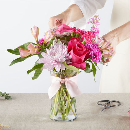 Pink Ribbon - A Florist Original – SIXTO'S FLOWER SHOP, Union City NJ