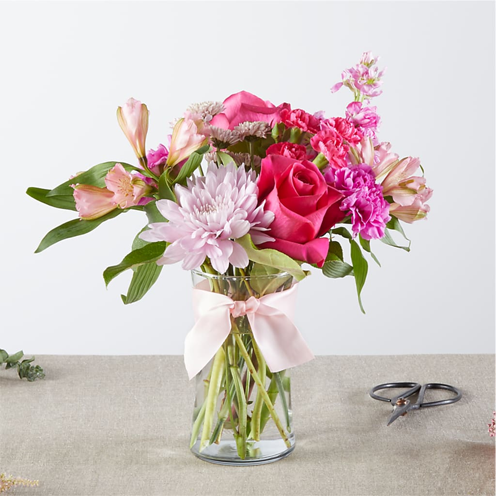 Pink Ribbon - A Florist Original – SIXTO'S FLOWER SHOP, Union City NJ