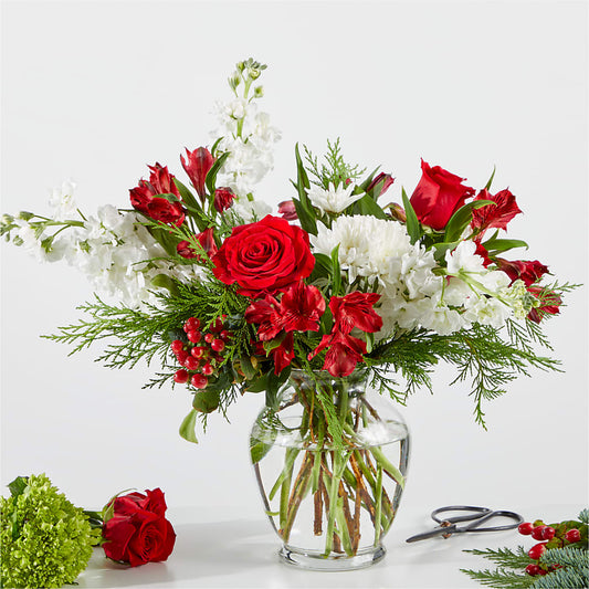 Merry Moment Bouquet – A Florist Original – SIXTO'S FLOWER SHOP, Union City NJ