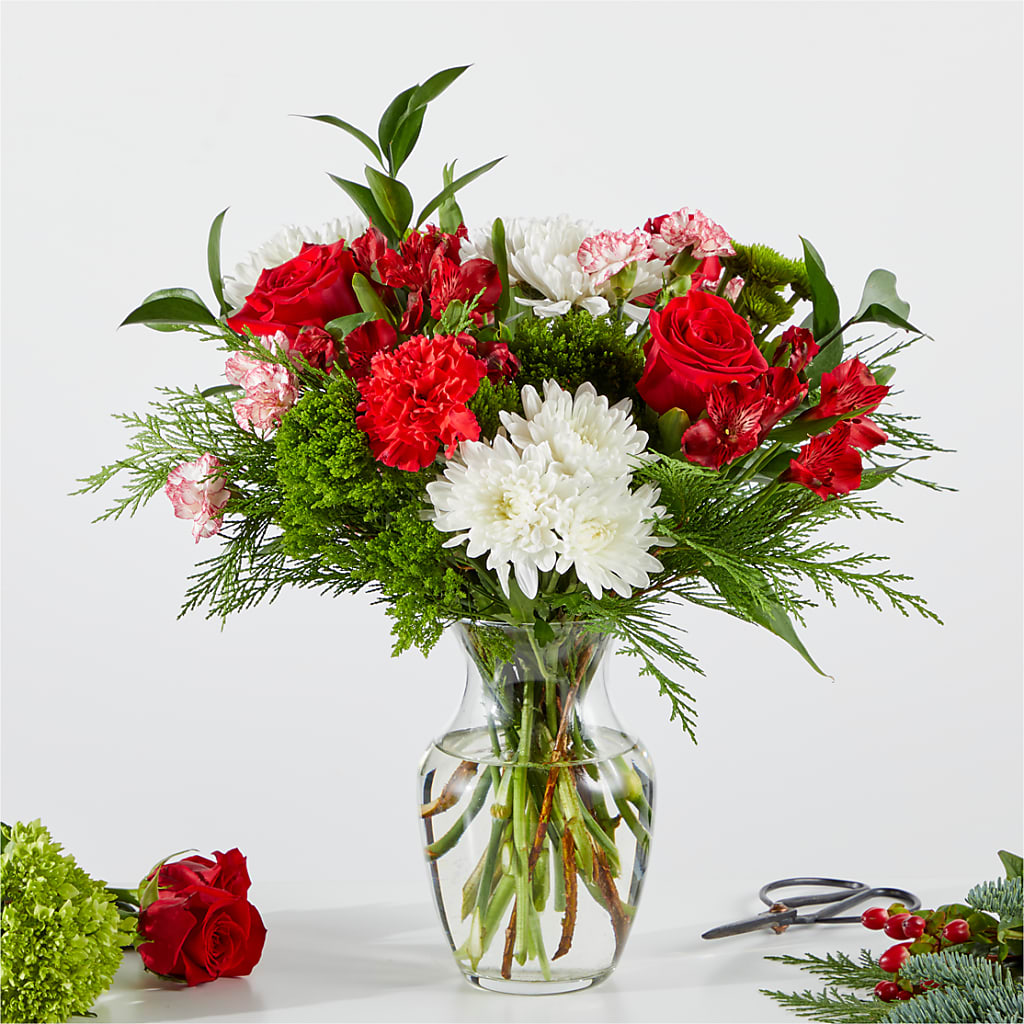 Merry Moment Bouquet – A Florist Original – SIXTO'S FLOWER SHOP, Union City NJ
