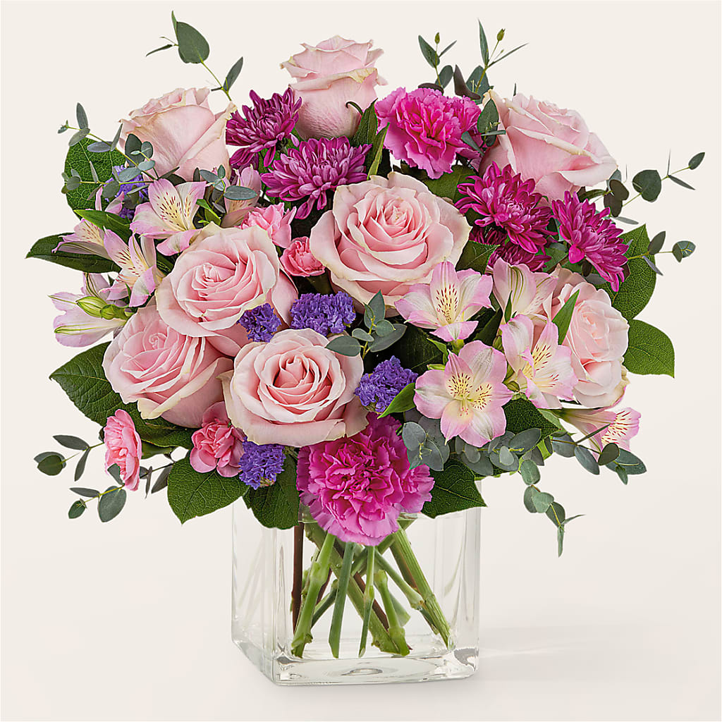 Rosy Radiance Bouquet – SIXTO'S FLOWER SHOP, Union City NJ