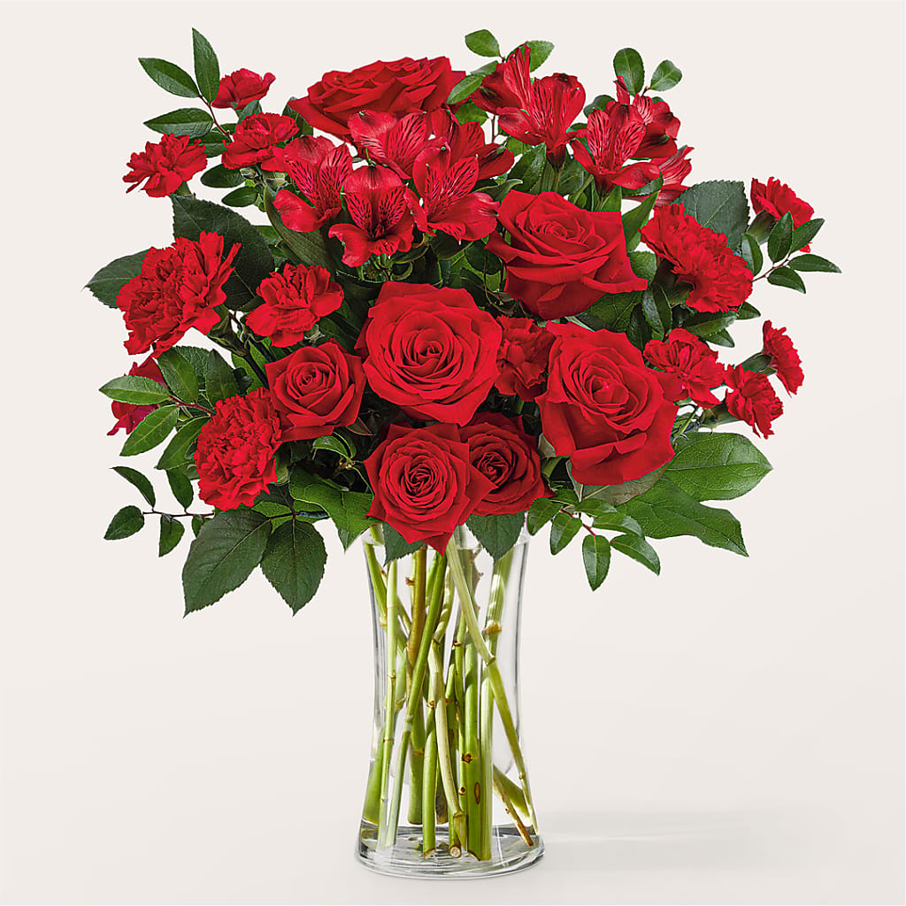 Brilliant Ruby Bouquet – SIXTO'S FLOWER SHOP, Union City NJ
