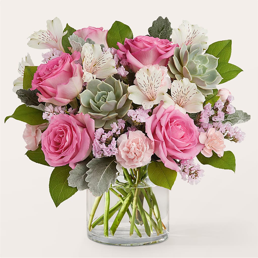 Dusty Rose Bouquet – SIXTO'S FLOWER SHOP, Union City NJ