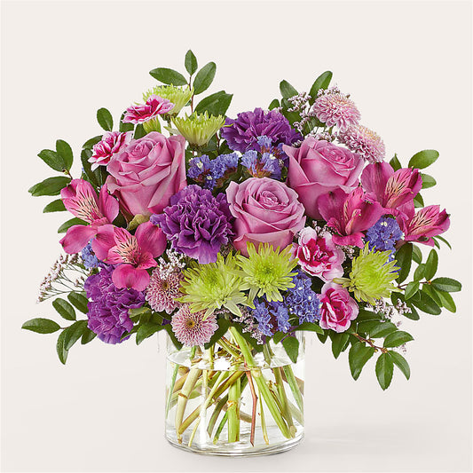 Glass Half Full Bouquet – SIXTO'S FLOWER SHOP, Union City NJ