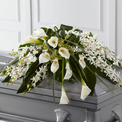 Angel Wings Casket Spray – SIXTO'S FLOWER SHOP, Union City NJ