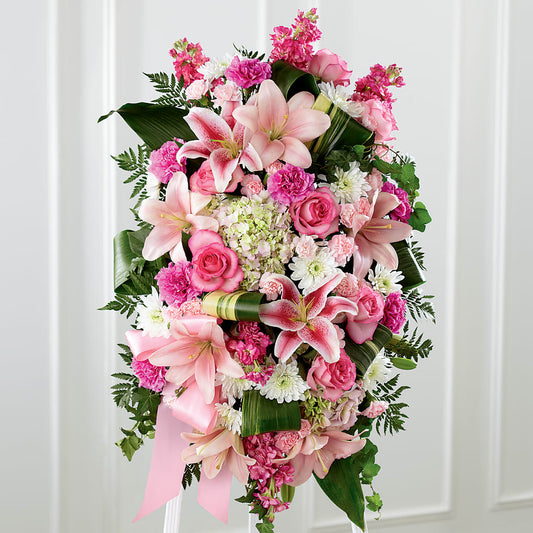 Comforting Standing Spray – SIXTO'S FLOWER SHOP, Union City NJ