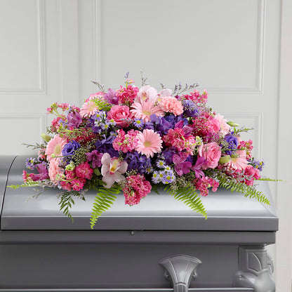 Glorious Garden Casket Spray – SIXTO'S FLOWER SHOP, Union City NJ