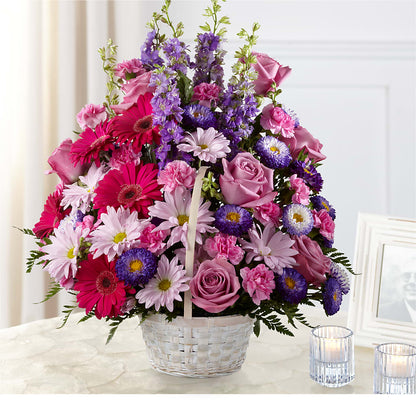 Pastel Peace Basket – SIXTO'S FLOWER SHOP, Union City NJ