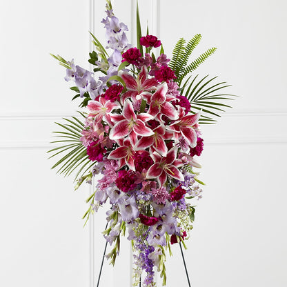 Tender Touch Standing Spray – SIXTO'S FLOWER SHOP, Union City NJ