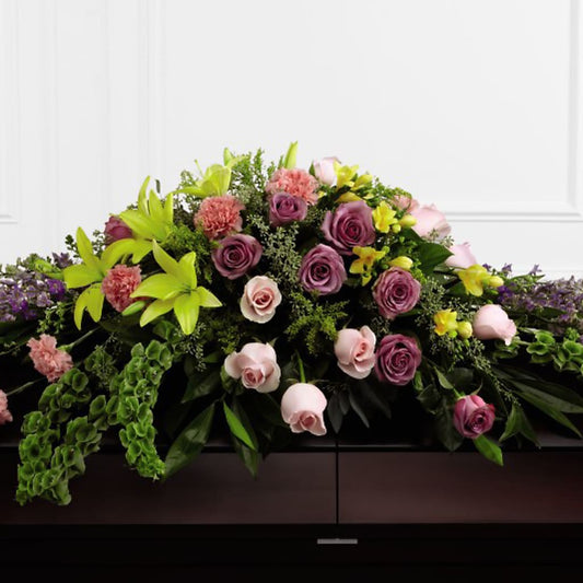 Forever Beloved Casket Spray – SIXTO'S FLOWER SHOP, Union City NJ