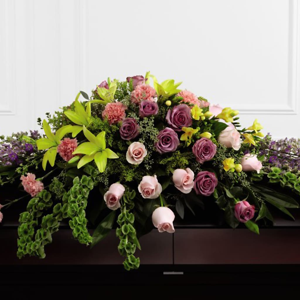 Forever Beloved Casket Spray – SIXTO'S FLOWER SHOP, Union City NJ