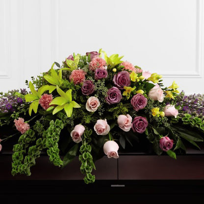 Forever Beloved Casket Spray – SIXTO'S FLOWER SHOP, Union City NJ