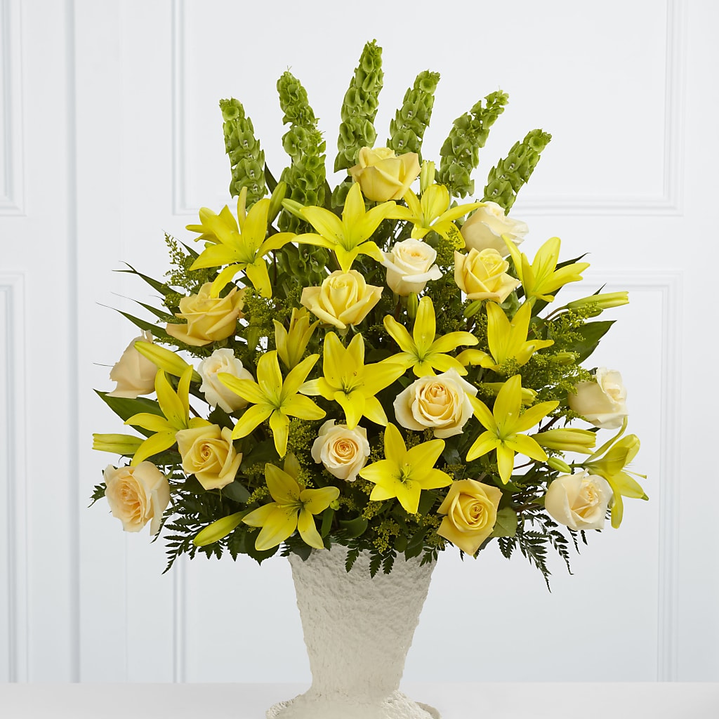 Golden Memories Arrangement – SIXTO'S FLOWER SHOP, Union City NJ