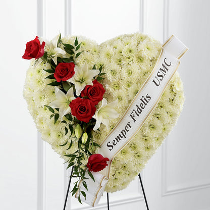 Heartfelt Hero Standing Heart – SIXTO'S FLOWER SHOP, Union City NJ