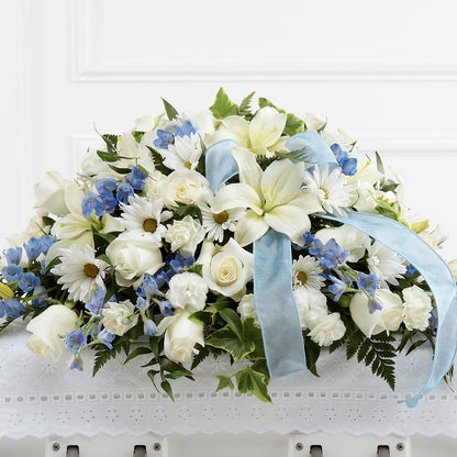 Tender Treasure Casket Spray – SIXTO'S FLOWER SHOP, Union City NJ