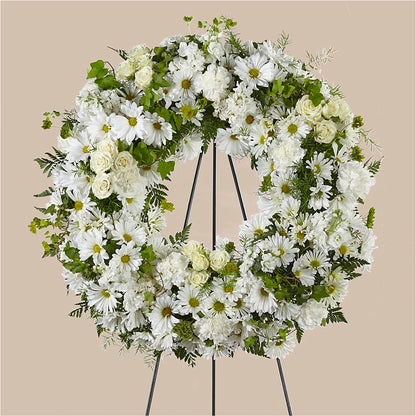 Faithful Wishes Wreath – SIXTO'S FLOWER SHOP, Union City NJ