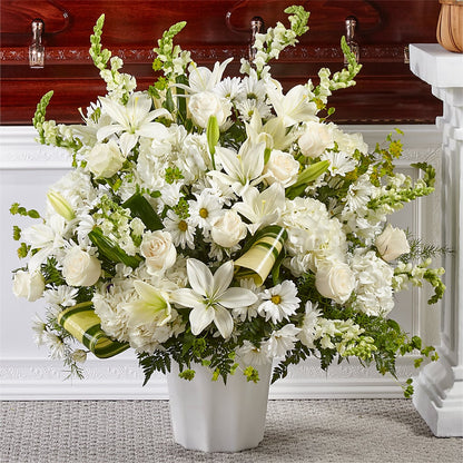 Thoughts of Tranquility Floor Basket – SIXTO'S FLOWER SHOP, Union City NJ