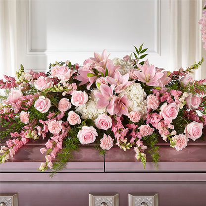 Life & Remembrance Casket Spray – SIXTO'S FLOWER SHOP, Union City NJ