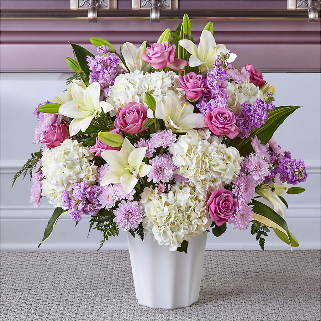 Heaven Sent Floor Basket – SIXTO'S FLOWER SHOP, Union City NJ