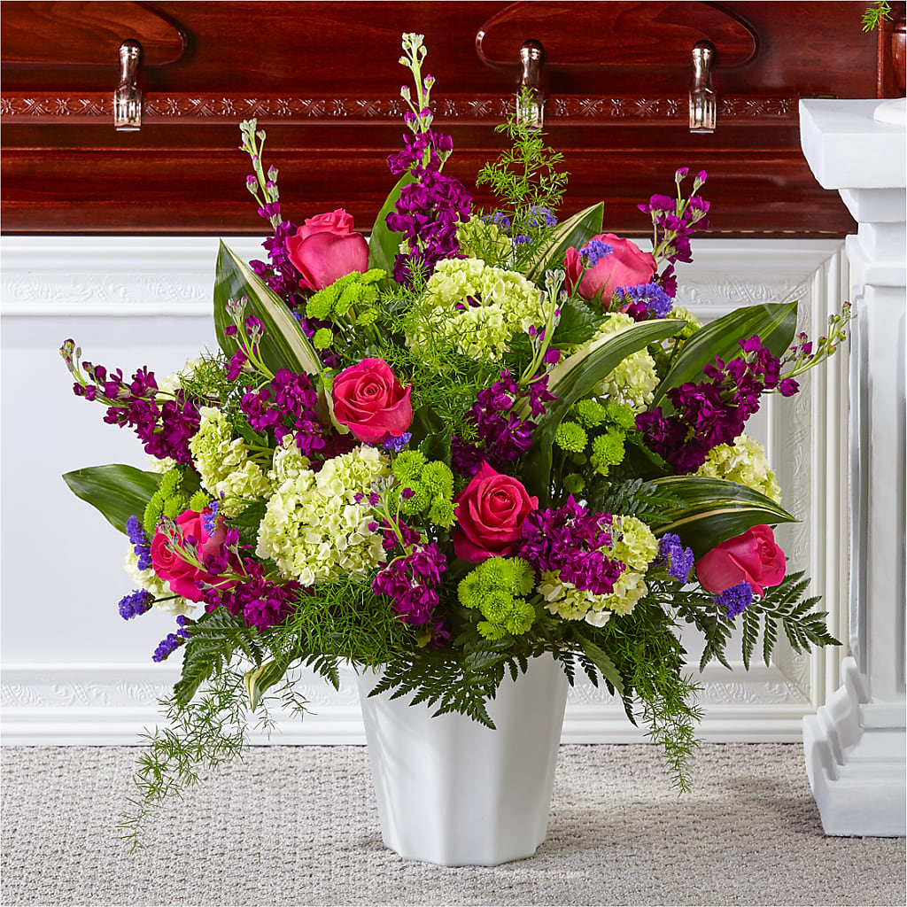 Beautiful Horizons Floor Basket – SIXTO'S FLOWER SHOP, Union City NJ