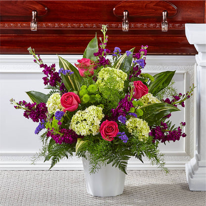 Beautiful Horizons Floor Basket – SIXTO'S FLOWER SHOP, Union City NJ