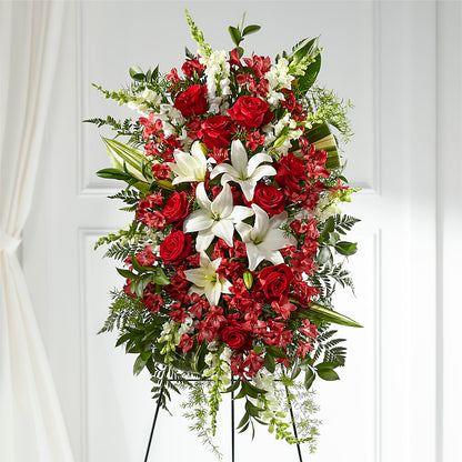 Everlasting Memory Standing Spray – SIXTO'S FLOWER SHOP, Union City NJ