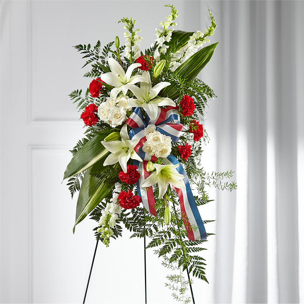 Stars of Life Standing Spray – SIXTO'S FLOWER SHOP, Union City NJ