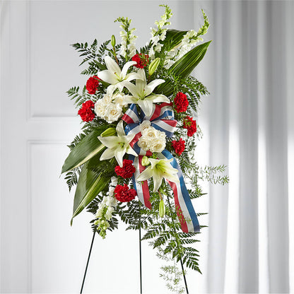 Stars of Life Standing Spray – SIXTO'S FLOWER SHOP, Union City NJ