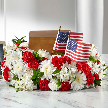 Spirit of Patriotism Cremation Adornment – SIXTO'S FLOWER SHOP, Union City NJ