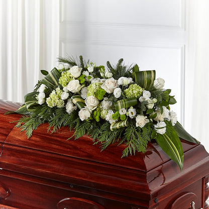 Hopeful Gesture Casket Spray – SIXTO'S FLOWER SHOP, Union City NJ