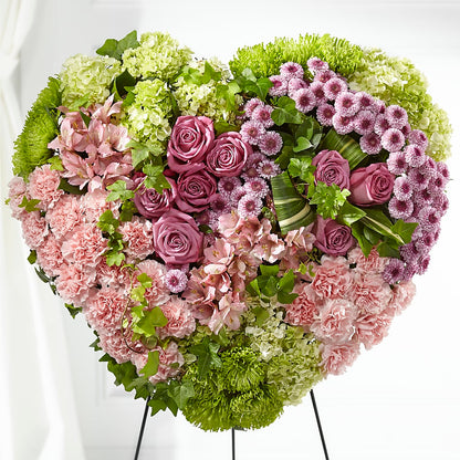 Heartwarming Standing Heart – SIXTO'S FLOWER SHOP, Union City NJ