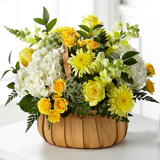 Rustic Remembrance Basket – SIXTO'S FLOWER SHOP, Union City NJ