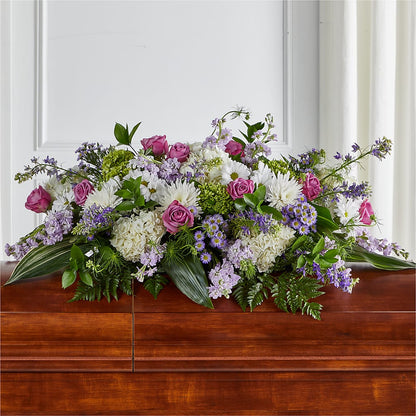 Meadows of Serenity Casket Spray – SIXTO'S FLOWER SHOP, Union City NJ