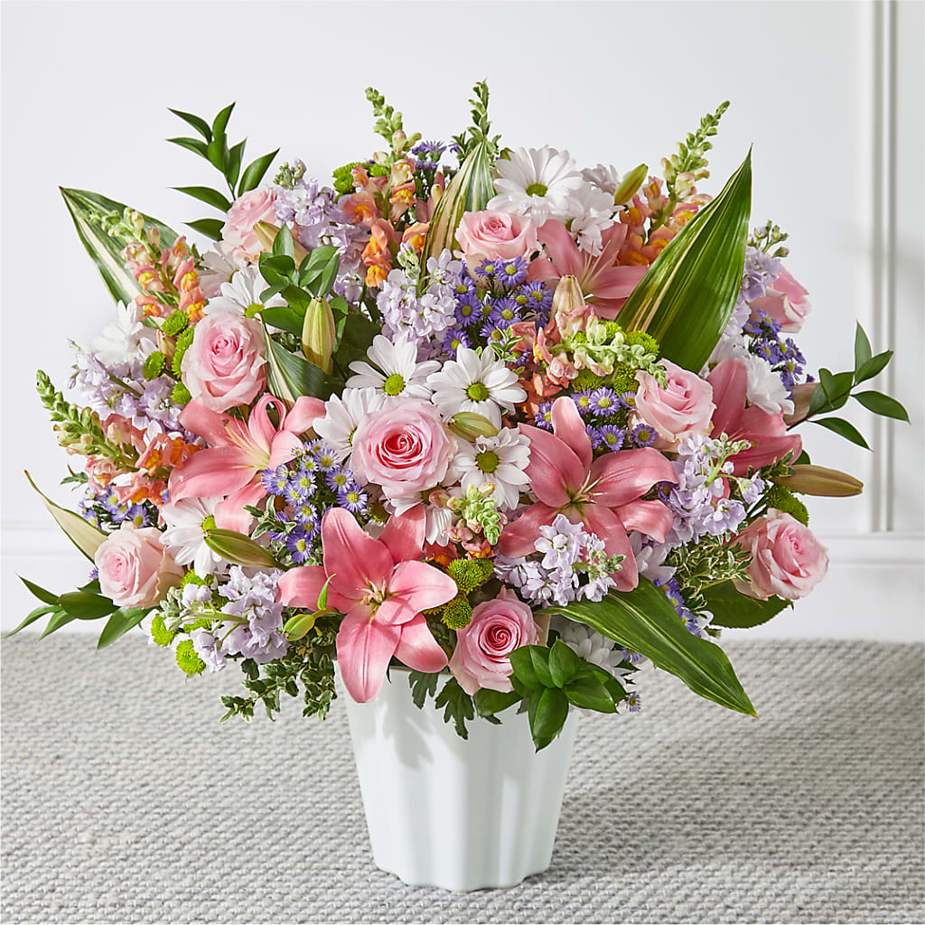 Abundant Compassion Floor Basket – SIXTO'S FLOWER SHOP, Union City NJ