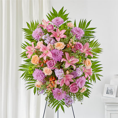 Love & Light Standing Spray – SIXTO'S FLOWER SHOP, Union City NJ