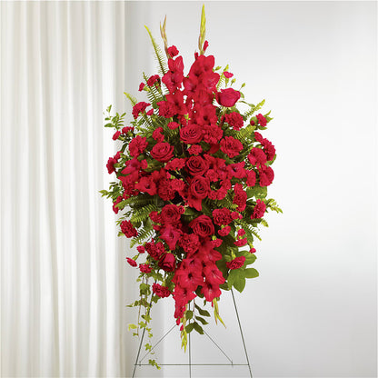 From the Heart Standing Spray – SIXTO'S FLOWER SHOP, Union City NJ