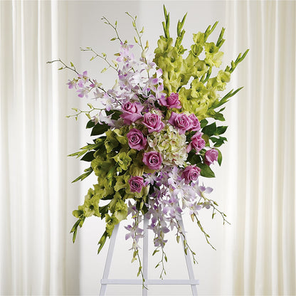 Lasting Legacy Standing Spray – SIXTO'S FLOWER SHOP, Union City NJ