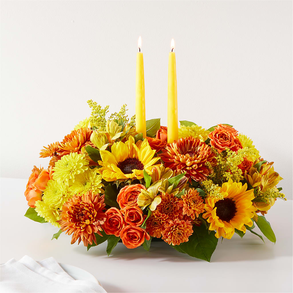 Autumn Harmony Centerpiece – SIXTO'S FLOWER SHOP, Union City NJ