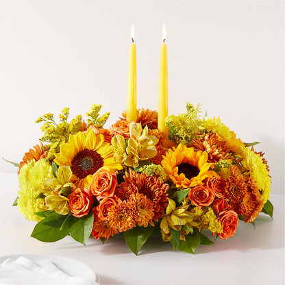 Autumn Harmony Centerpiece – SIXTO'S FLOWER SHOP, Union City NJ