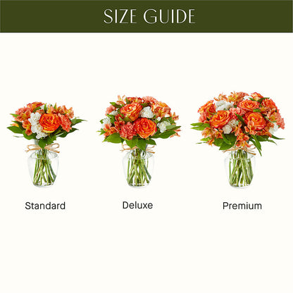 Apricot Glow Bouquet – SIXTO'S FLOWER SHOP, Union City NJ