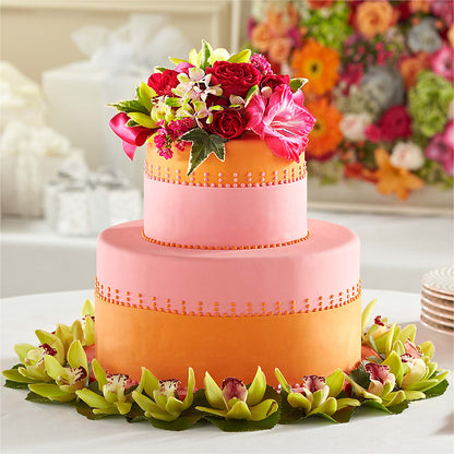 Sweet Citrus Cake Decor – SIXTO'S FLOWER SHOP, Union City NJ