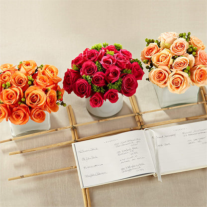 Dawn Rose Centerpiece – SIXTO'S FLOWER SHOP, Union City NJ