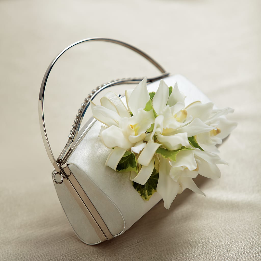 White Purse Decor – SIXTO'S FLOWER SHOP, Union City NJ