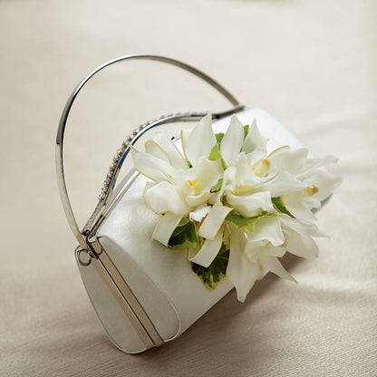 White Purse Decor – SIXTO'S FLOWER SHOP, Union City NJ