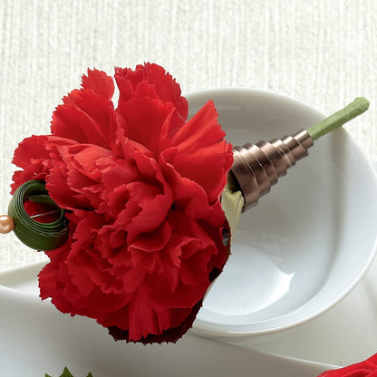 Red Carnation Boutonniere – SIXTO'S FLOWER SHOP, Union City NJ