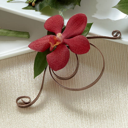 Red Mokara Boutonniere – SIXTO'S FLOWER SHOP, Union City NJ