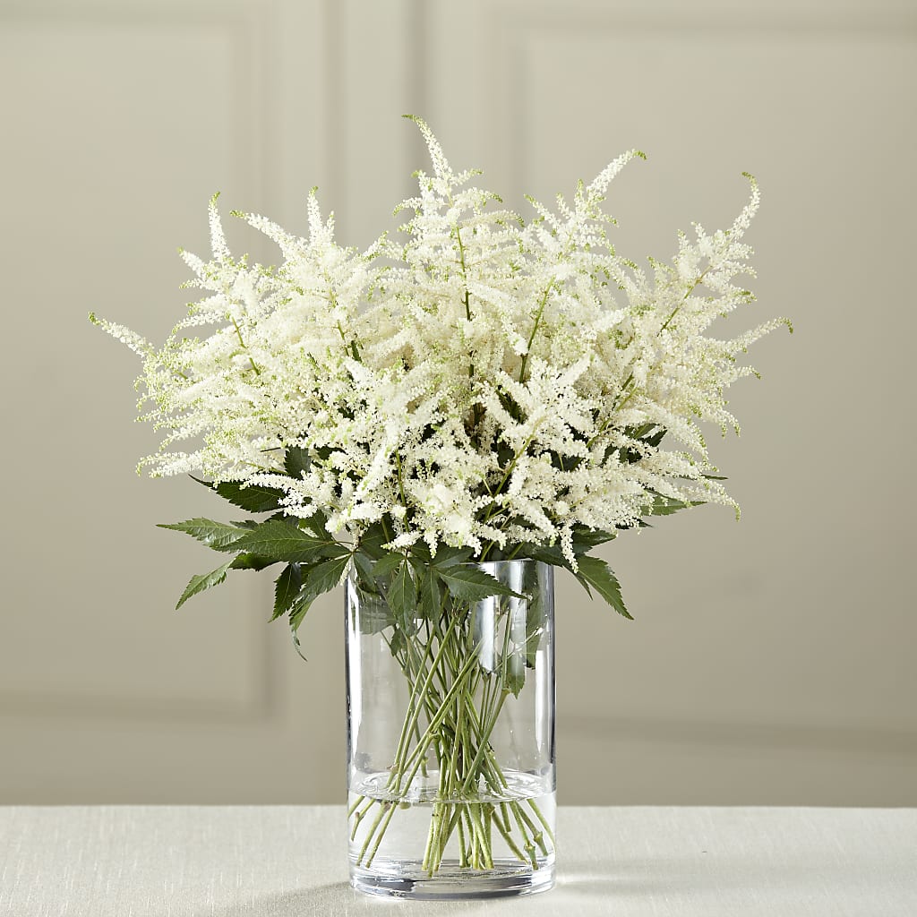 White Astilbe Bouquet – SIXTO'S FLOWER SHOP, Union City NJ